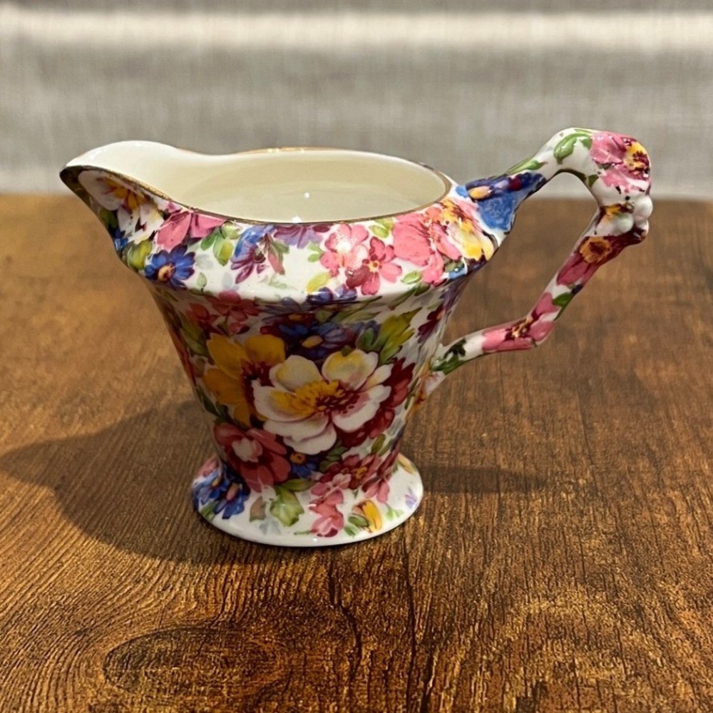 Royal Crown Pasadena Melody Chintz Creamer‎ Floral Tea Party Cottagecore Vintage